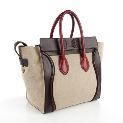 Celine Linen Calfskin Mini Tri-Color Luggage 4 of 10