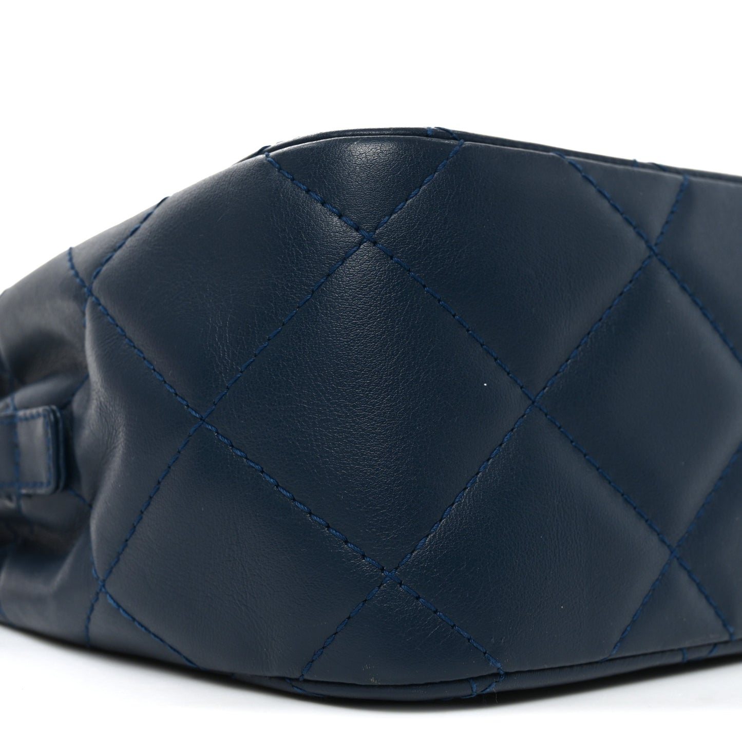 Calfskin Quilted In The Business Camera Navy