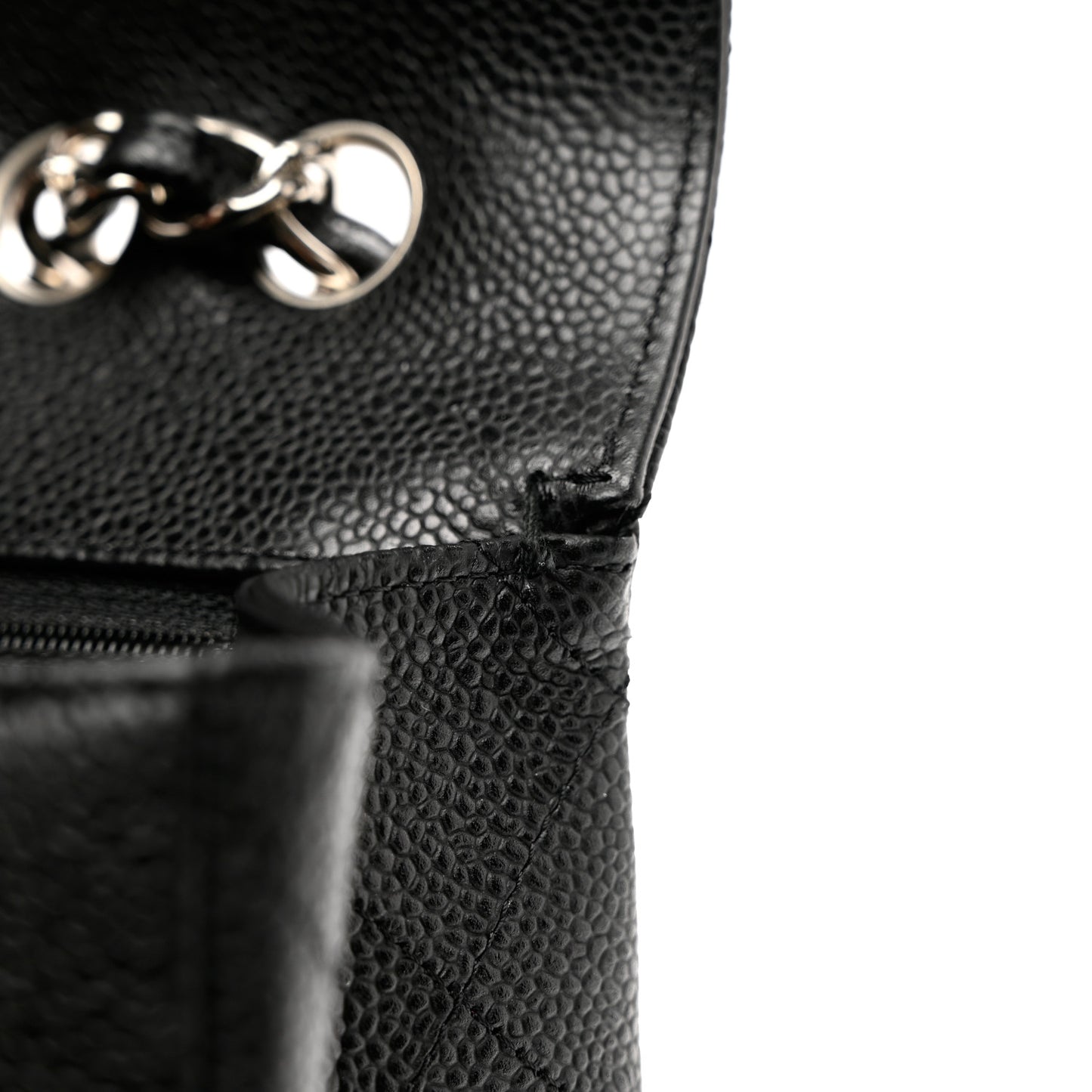 Caviar Quilted Jumbo Single Flap Black