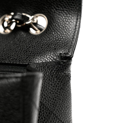 Chanel Caviar Quilted Jumbo Single Flap Black 10 of 11