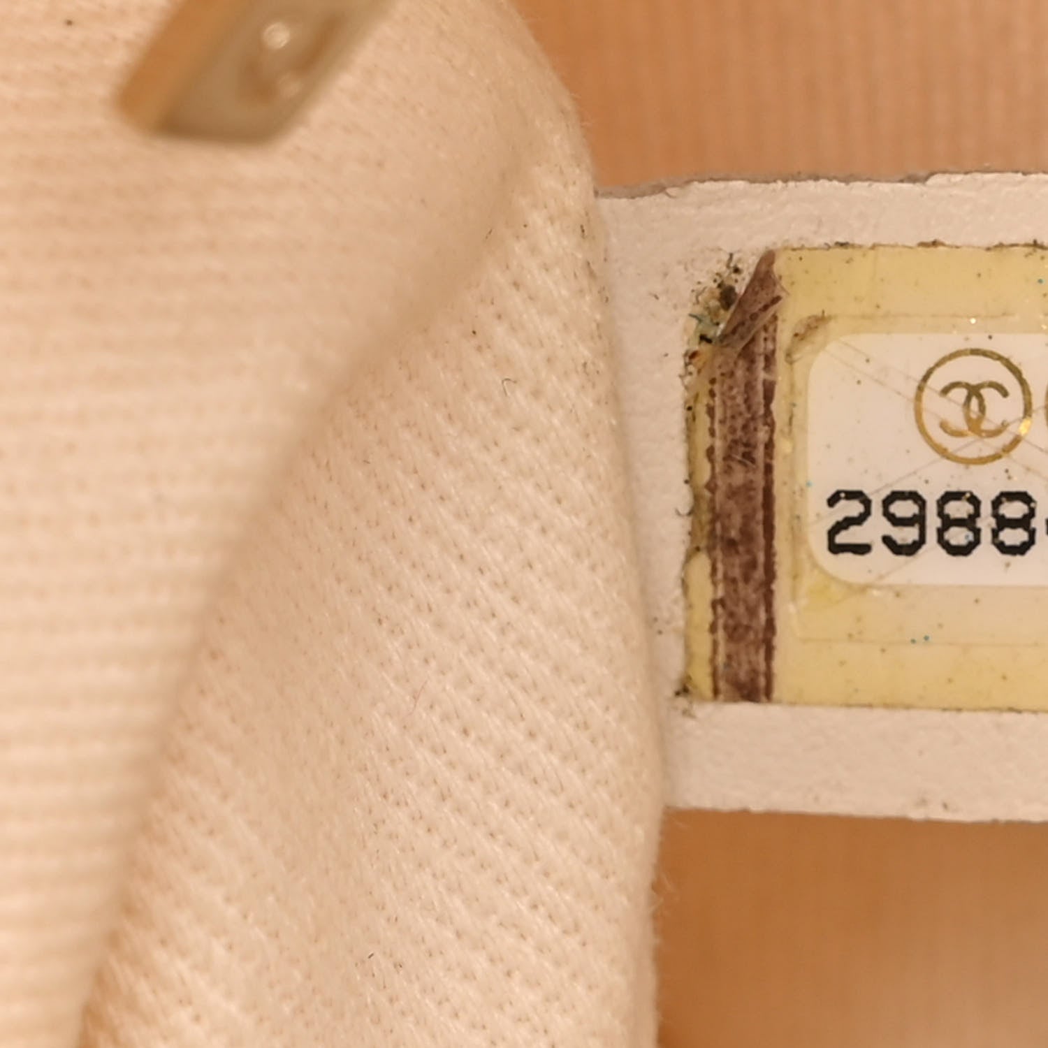 Chanel Canvas Pearl Deauville Drawstring Bucket Bag Ecru Beige 7 of 12