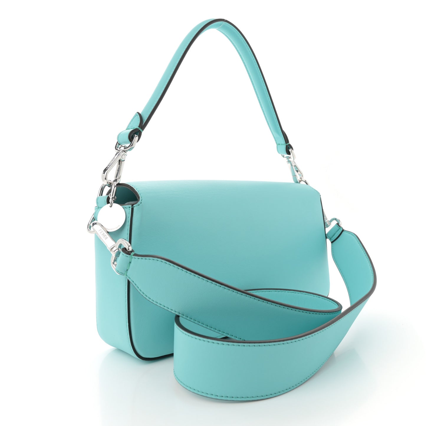 X TIFFANY Nappa Silver Baguette Blue Tiffany Silver