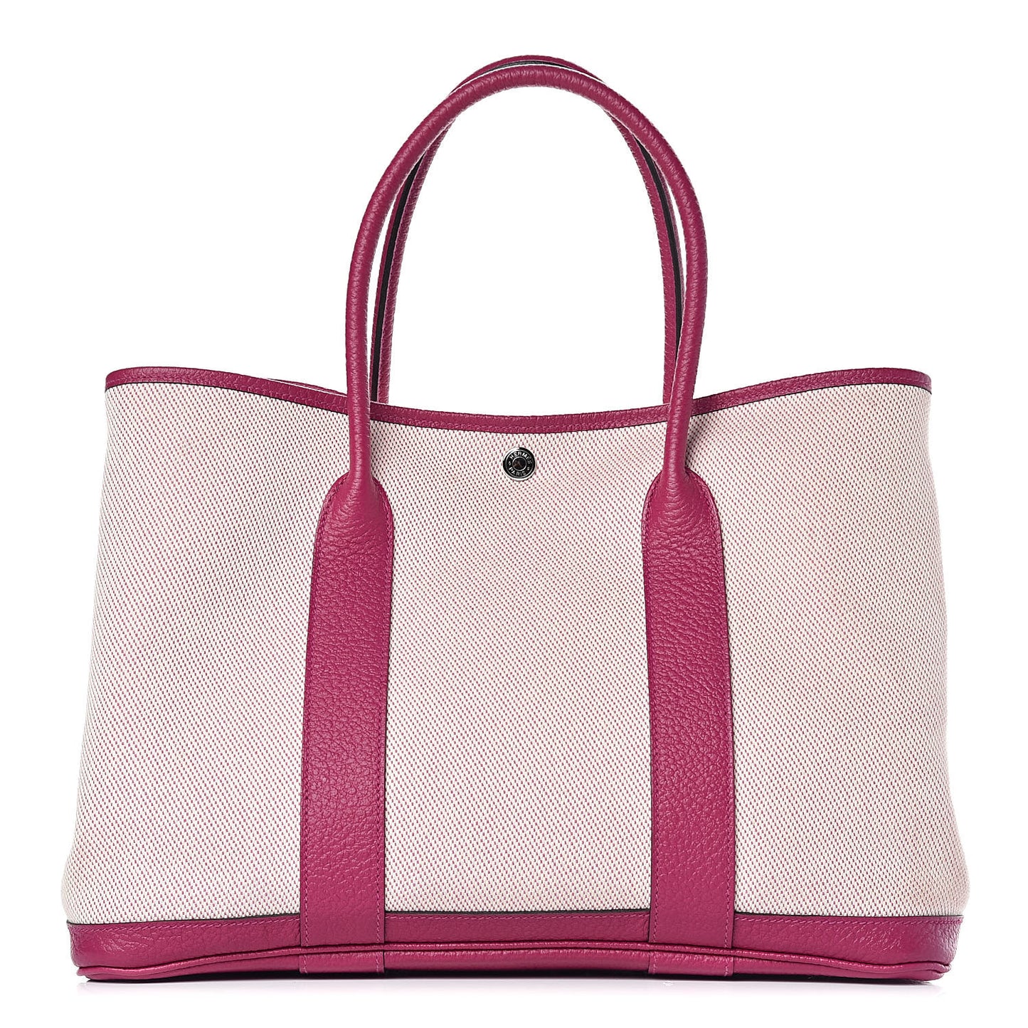 Toile Negonda Garden Party Tote 36 MM Rose Pourpre
