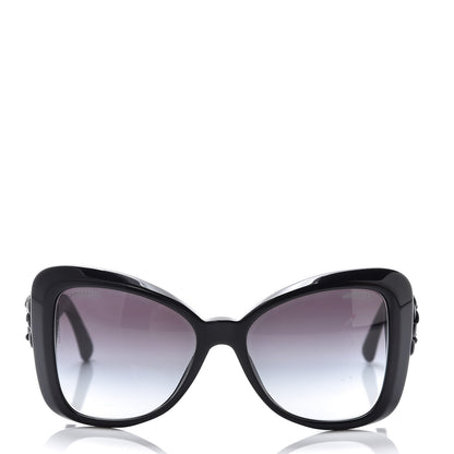 Chanel Lambskin Camellia CC Sunglasses 5317-Q Black 2 of 7