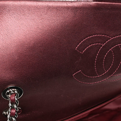 Chanel Lurex Knit Medium Pluto Glitter Flap Pink 14 of 16