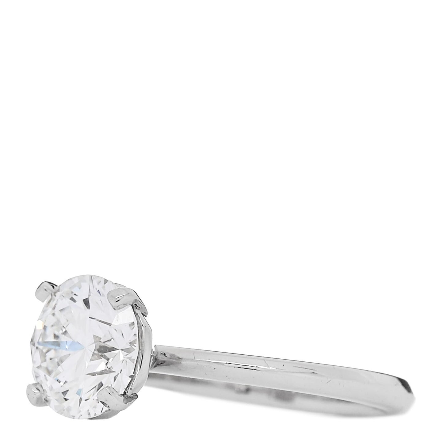 Platinum Diamond 1.54ct Solitaire Engagement Ring 46 3.75
