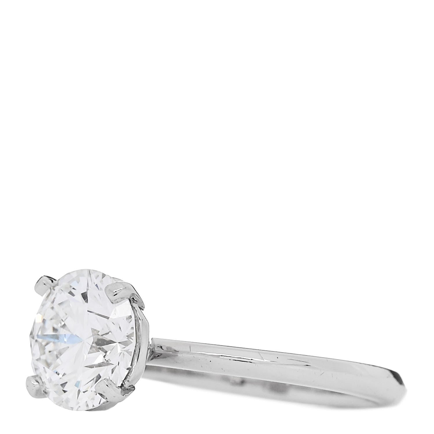 Tiffany Platinum Diamond 1.54ct Solitaire Engagement Ring 46 3.75 3 of 7