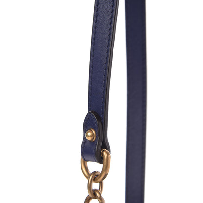 Gucci Velvet Matelasse Mini GG Marmont Shoulder Bag Cobalt Blue 8 of 8