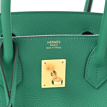 Hermes Togo Birkin 30 Vert Vertigo 5 of 10