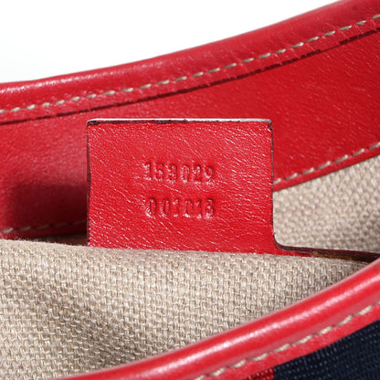 Gucci Calfskin Web Medium Jackie O Bouvier Hobo Red 7 of 7