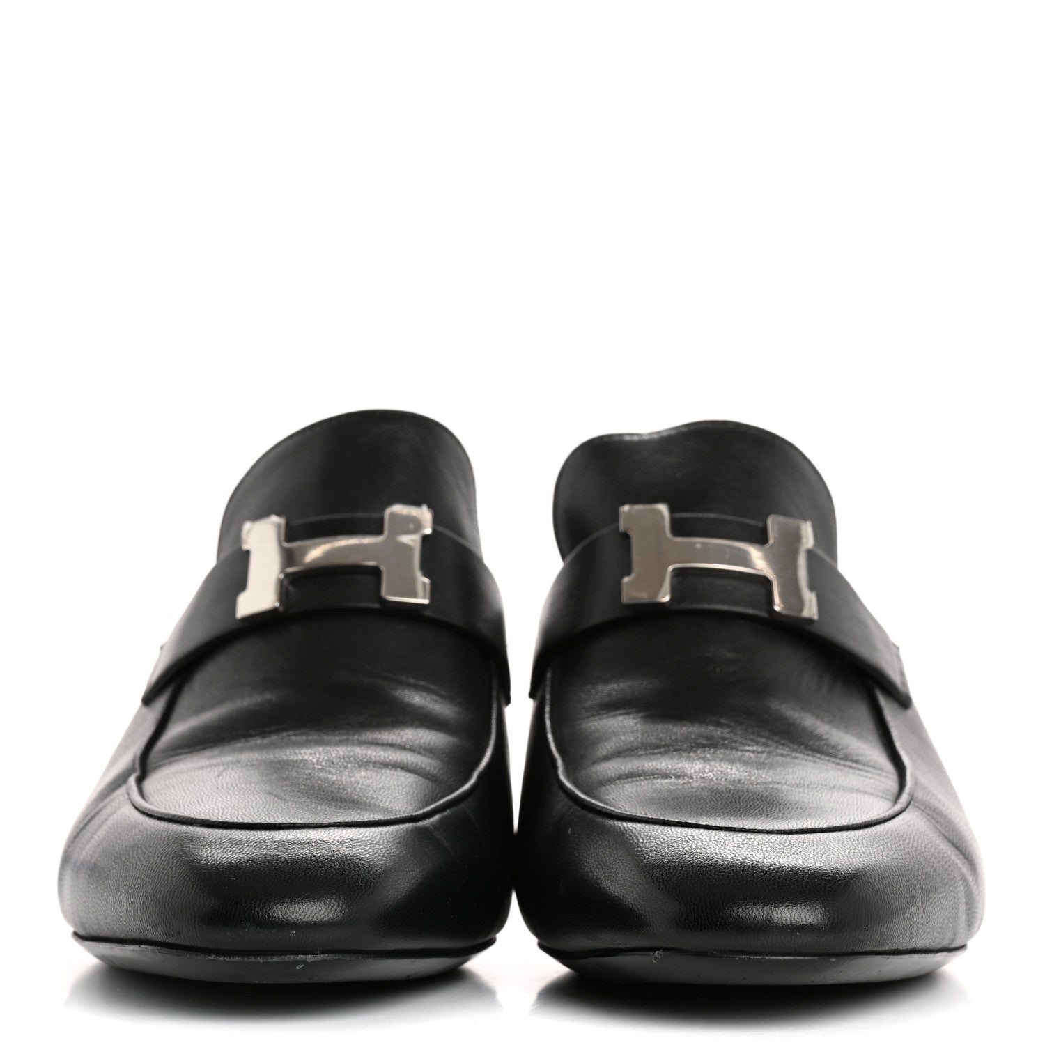 Hermes Goatskin Paradis Mules 40 Black 3 of 11