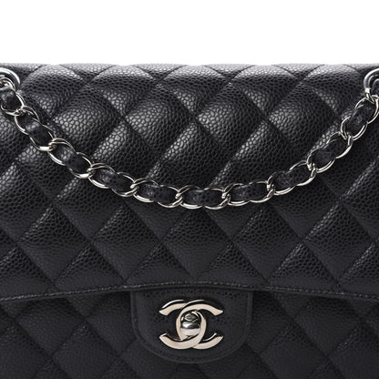Chanel Caviar Quilted Medium Double Flap Black 14 of 14