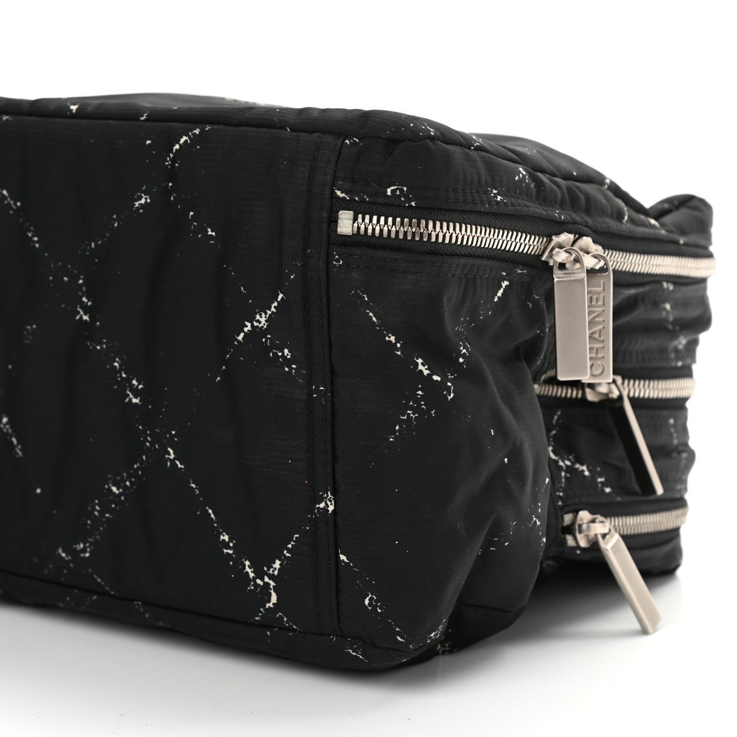 Chanel Nylon Travel Duffel Bag Black 11 of 12
