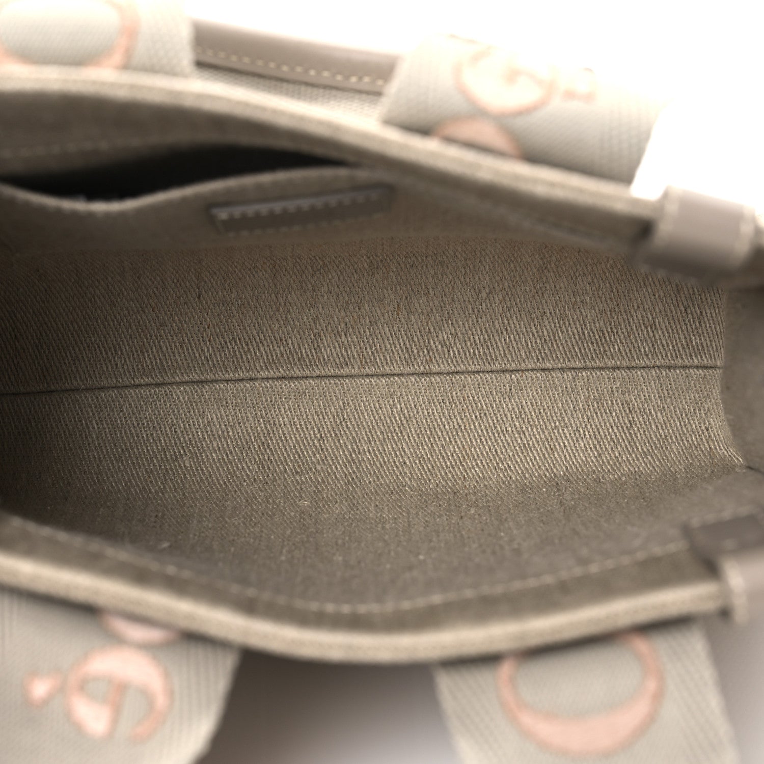 Chloe Cotton Calfskin Small Woody Ribbon Tote With Strap  Beige Taupe 5 of 12