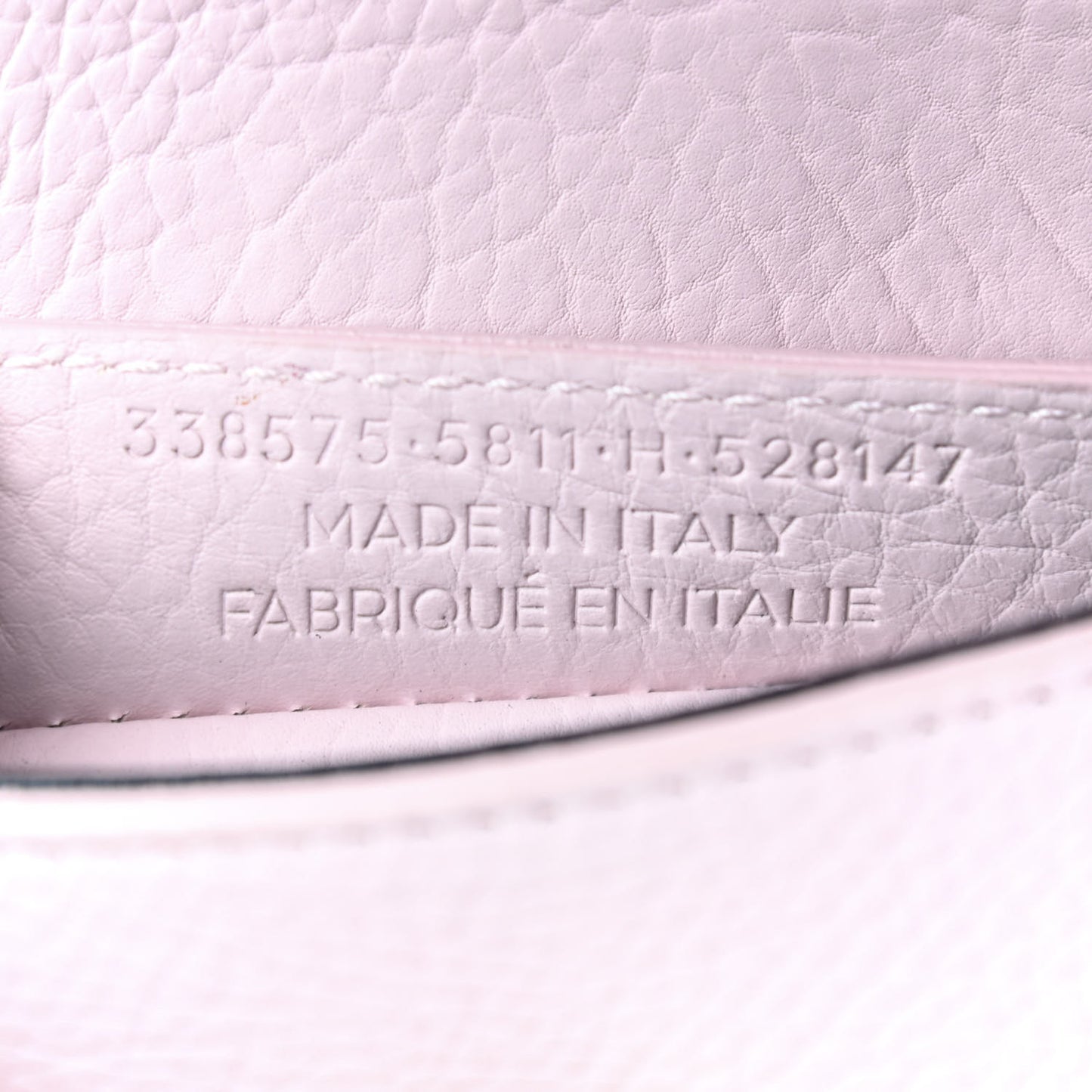 Grained Calfskin Tube XS Rose Poudre