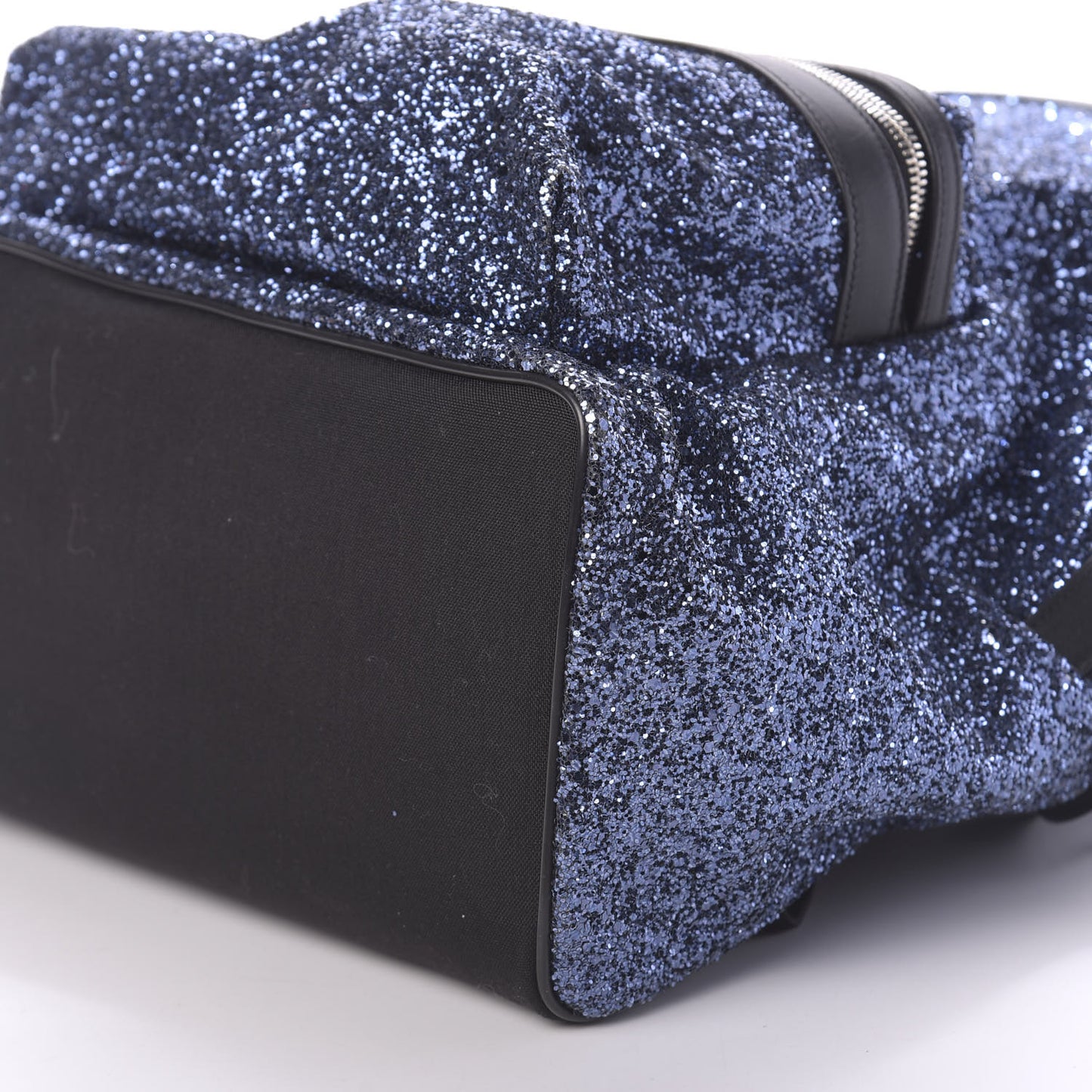 Glitter Canvas City Backpack Blue