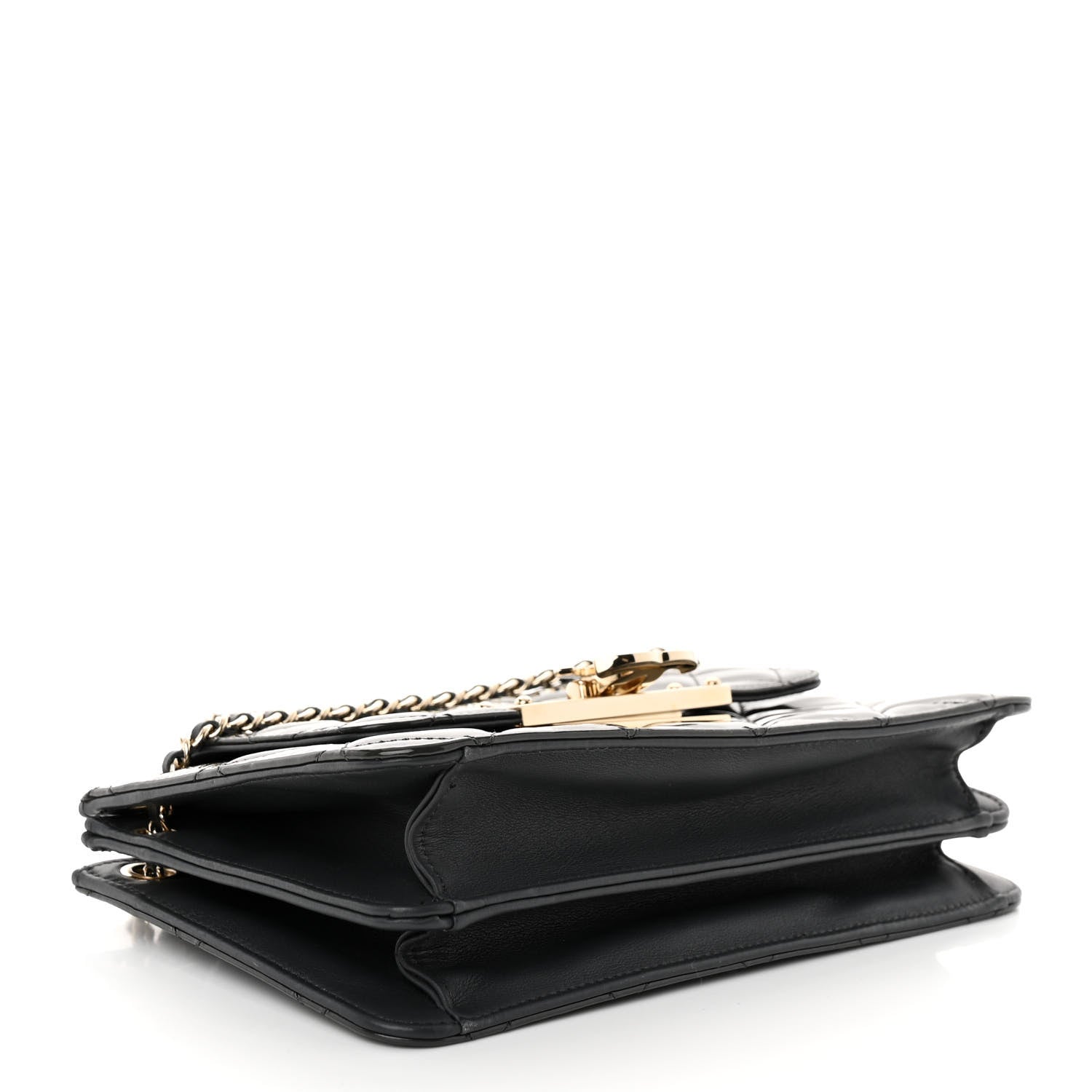 Chanel Patent Golden Class Accordion Flap Bag Dark Grey 4 of 10