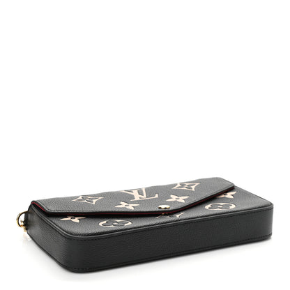 Louis Vuitton Empreinte Monogram Giant Felicie Pochette Black Beige 5 of 15