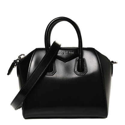 Givenchy Shiny Lord Calfskin Mini Antigona Black 1 of 12