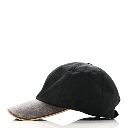 Louis Vuitton Polyester Silk Monogram LV Get Ready Cap M Black 4 of 10