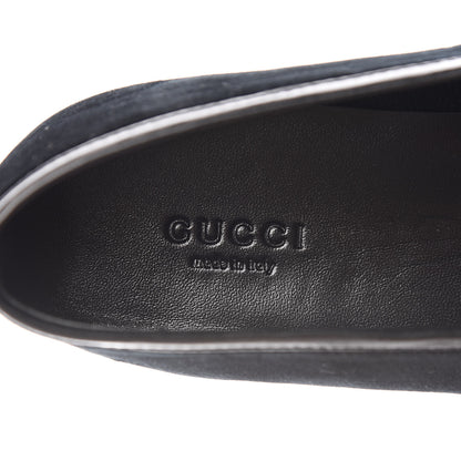 Gucci Velvet Horsebit Womens Jordaan Loafers 39 Black 10 of 13