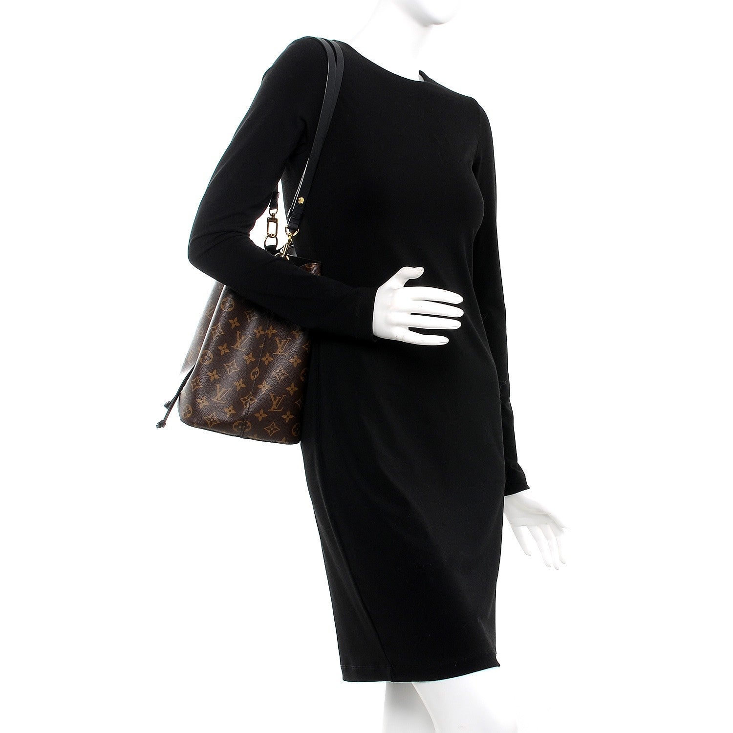 Louis Vuitton Monogram Neonoe MM Black 2 of 7