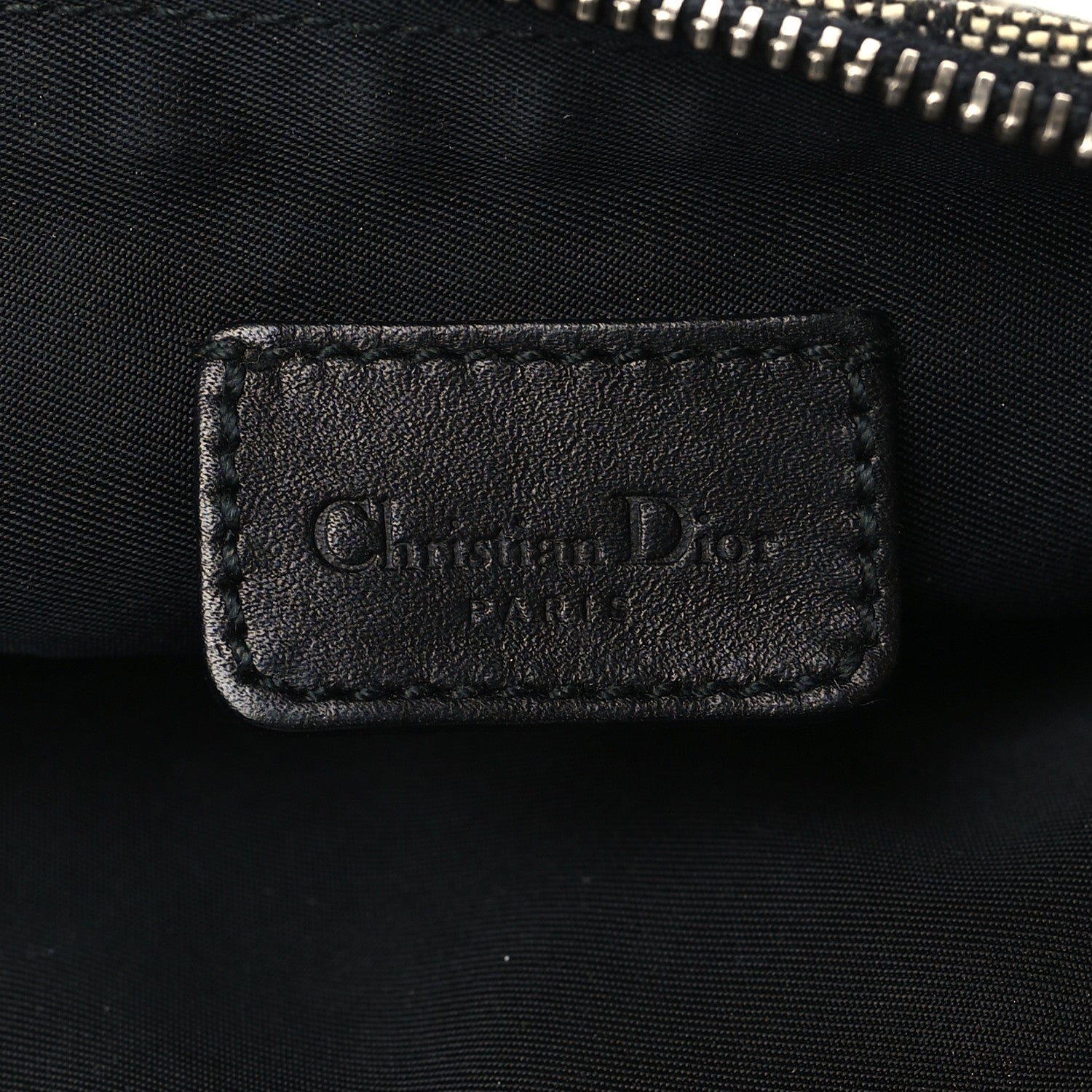 Christian Dior Monogram Mini Saddle Pochette Black 6 of 6