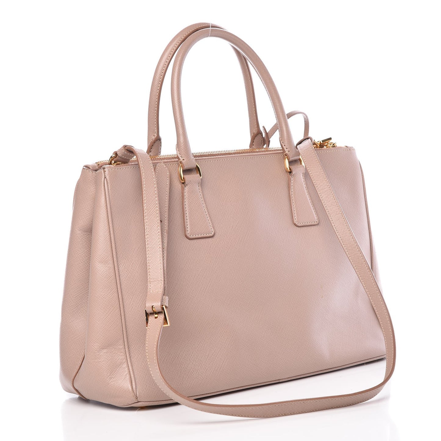 Saffiano Medium Galleria Double Zip Tote Cammeo