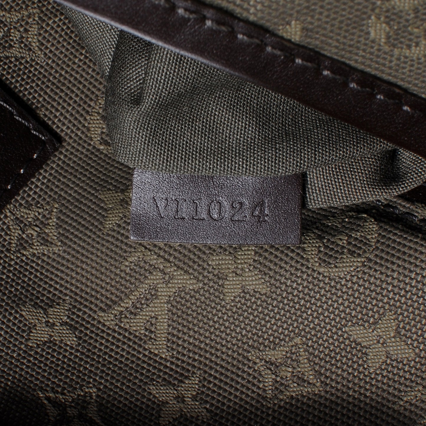 Mini Monogram Besace Mary Kate Kaki