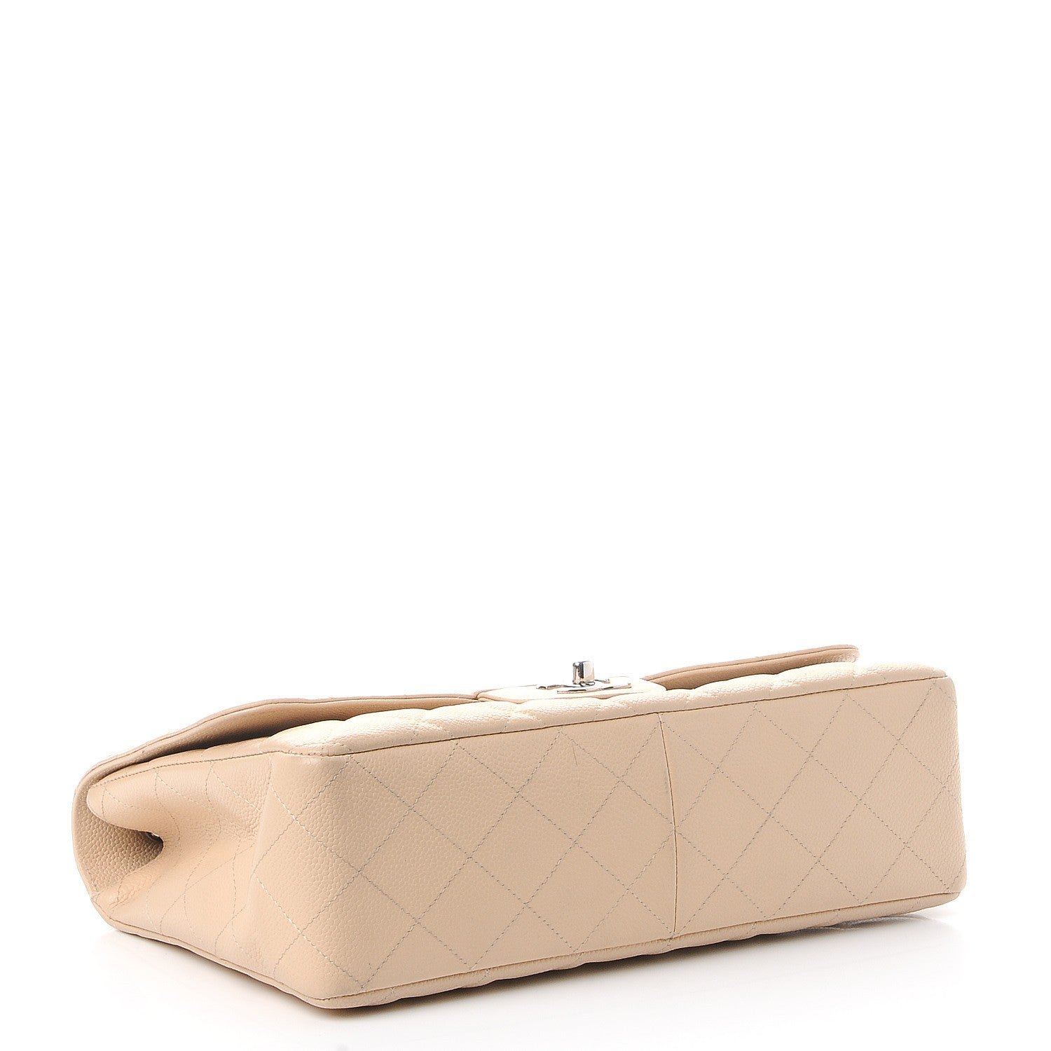 Chanel Caviar Quilted Jumbo Single Flap Beige Clair 5 of 12