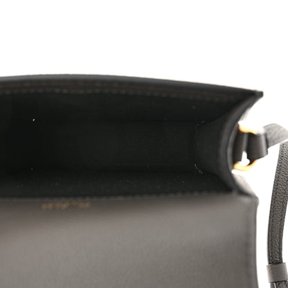 Tom Ford Grained Calfskin Mini T Clasp Tara Bag On Strap Graphite 5 of 10