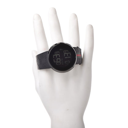 Gucci Stainless Steel Rubber 45mm Digital I-Gucci Web Watch Black 2 of 8