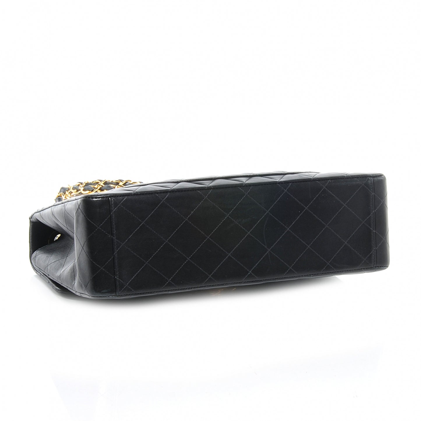 Lambskin XL Jumbo Flap Black