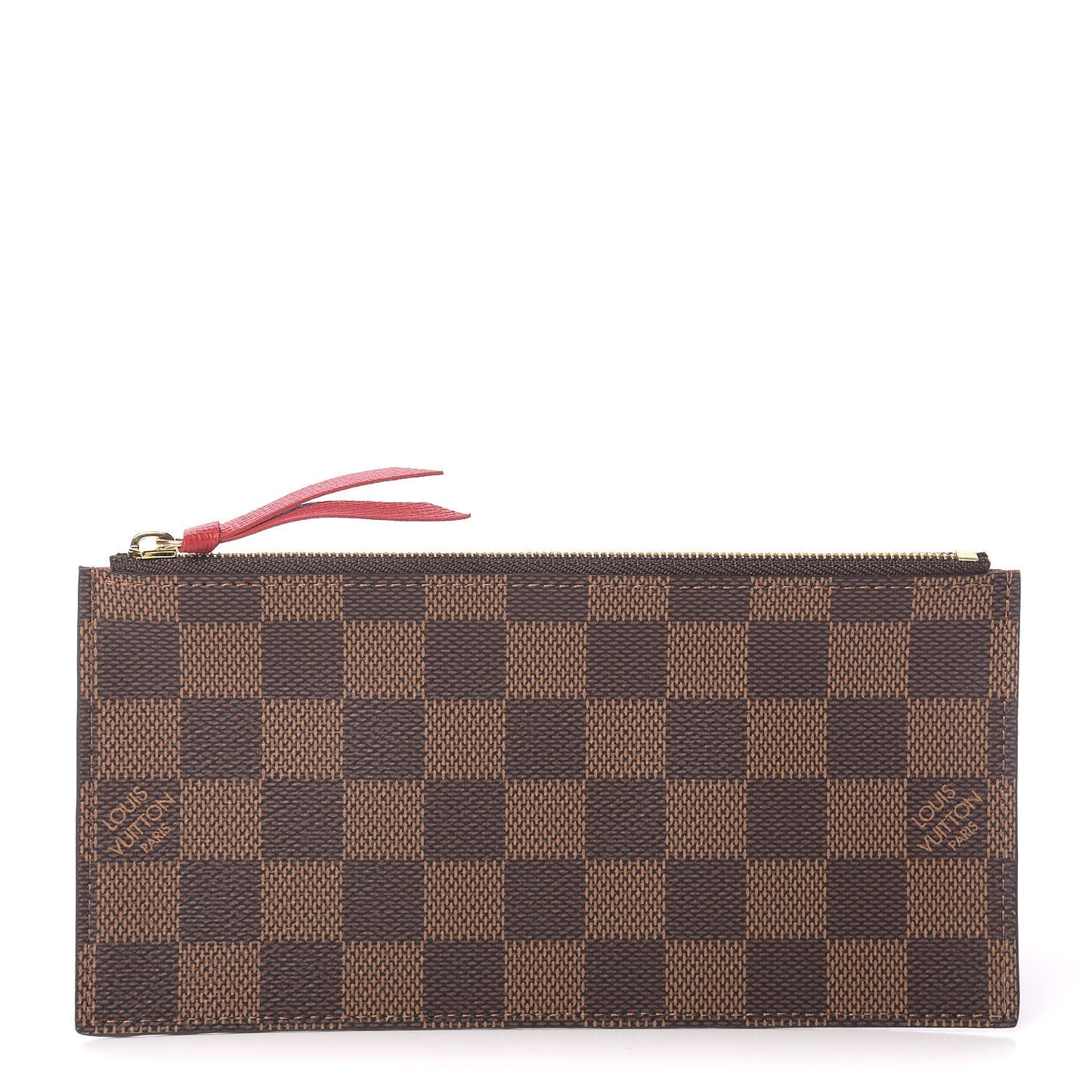 Damier Ebene Felicie Chain Wallet Zippered Insert