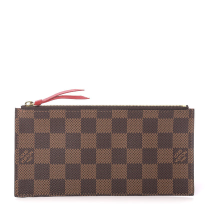 Louis Vuitton Damier Ebene Felicie Chain Wallet Zippered Insert 1 of 6