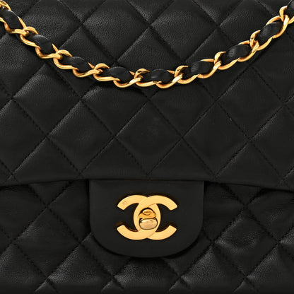 Chanel Lambskin Quilted Medium Double Flap Black 8 of 10