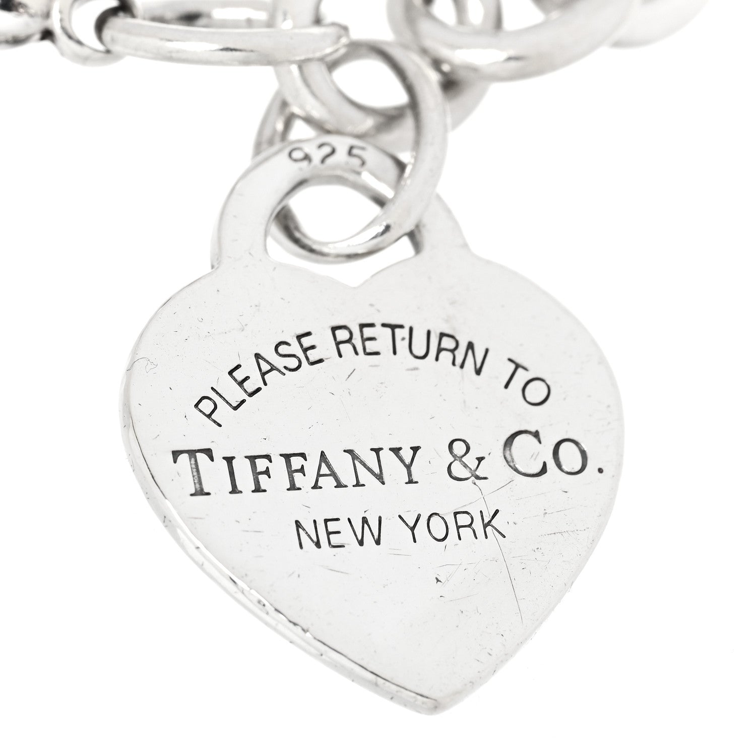 Tiffany Sterling Silver Return to Tiffany Heart Tag Snowflake Charm Bracelet 3 of 7