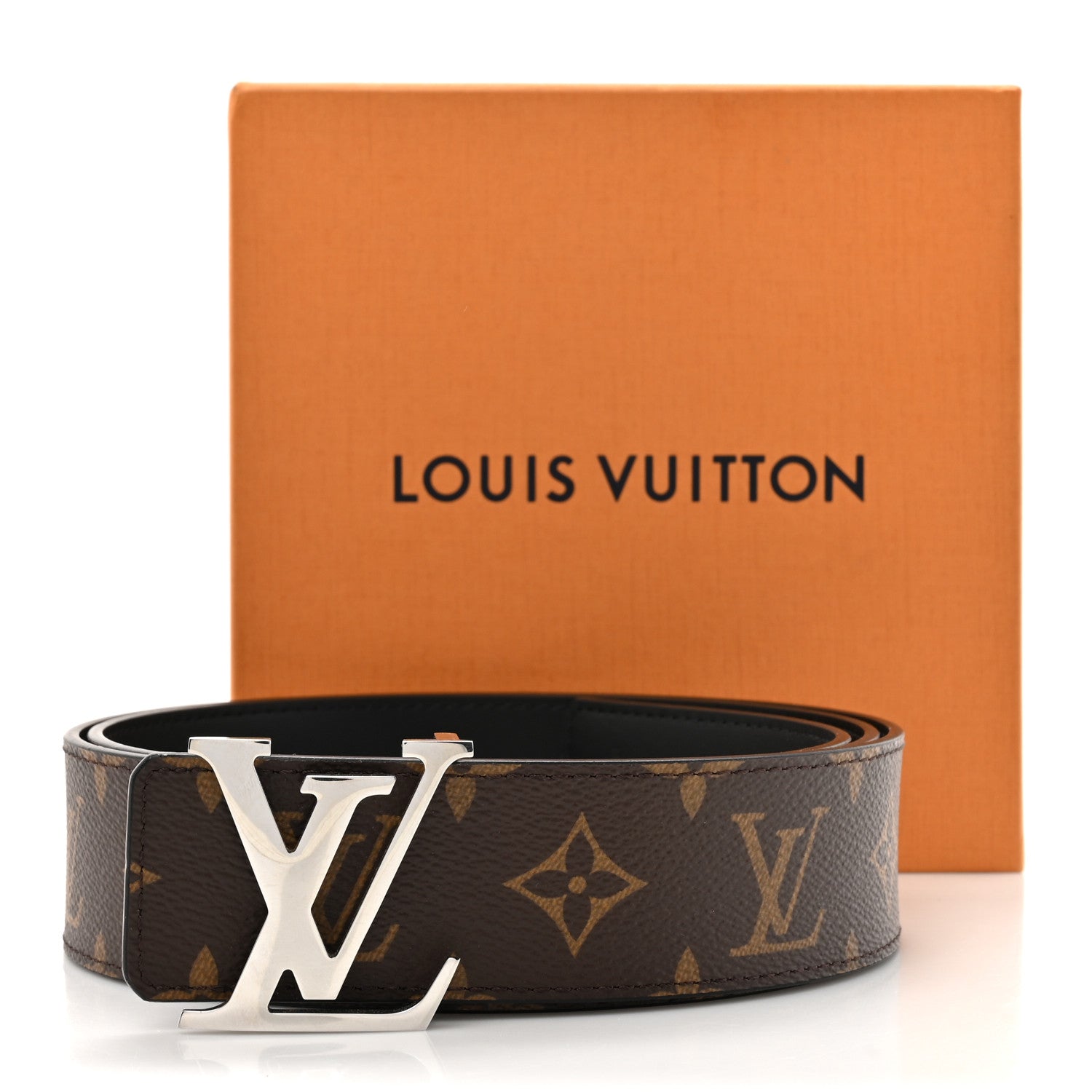 Louis Vuitton Monogram Calfskin 40mm LV Initiales Reversible Belt 100 40 Black 5 of 5