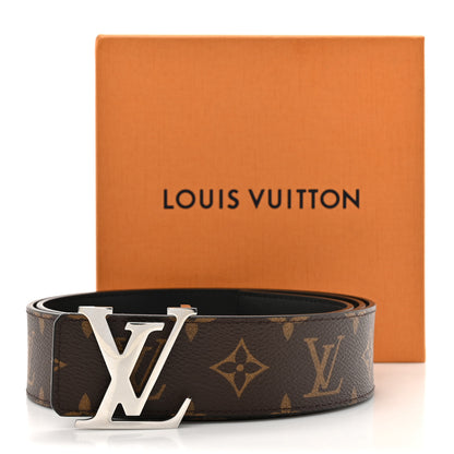 Louis Vuitton Monogram Calfskin 40mm LV Initiales Reversible Belt 100 40 Black 5 of 5