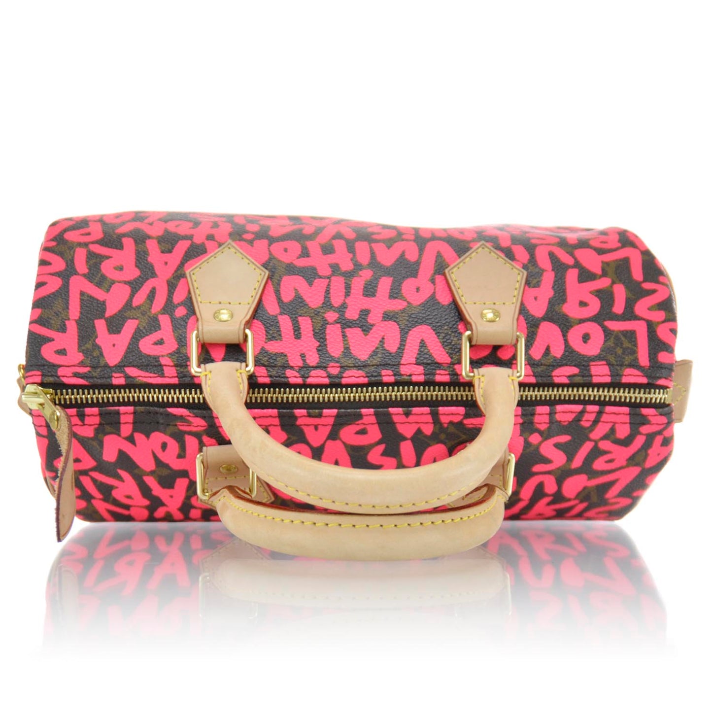 Monogram Graffiti Speedy 30 Fuchsia