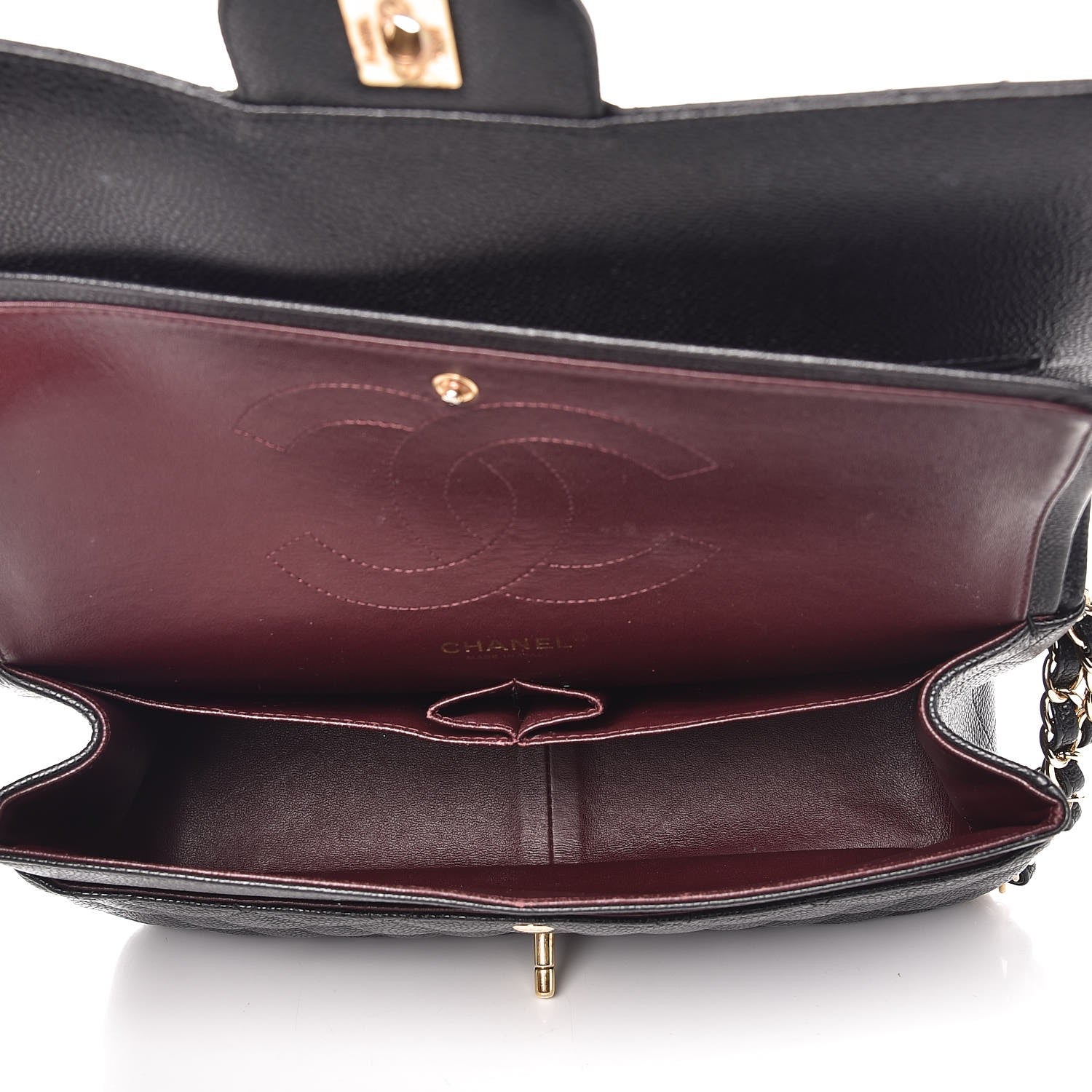 Chanel Caviar Quilted Jumbo Double Flap Black 6 of 13