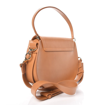 Chloe Calfskin Suede Large Tess Bag Autumnal Brown 3 of 10