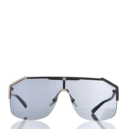 Gucci Metal Rimless Square Sunglasses GG0291S Blue Gold 2 of 7