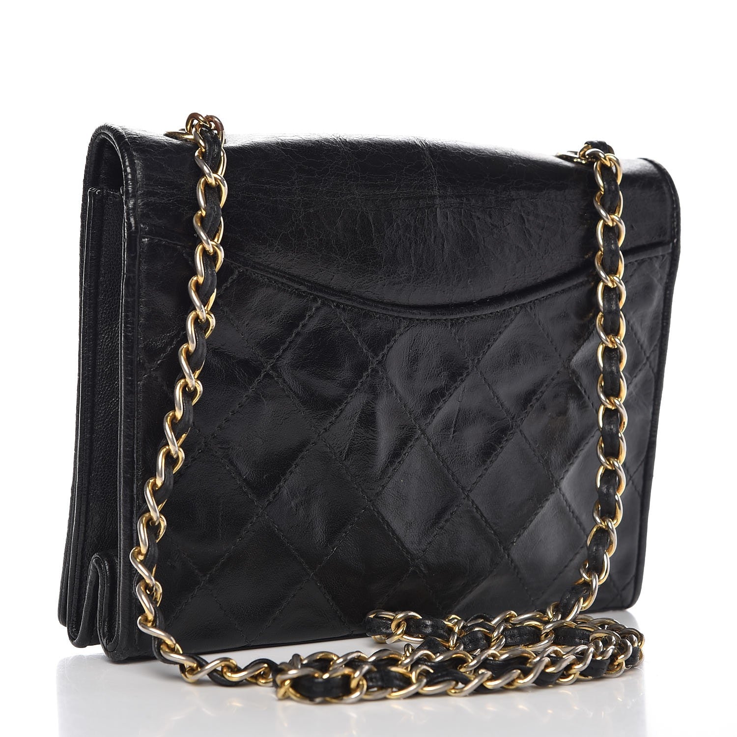 Chanel Lambskin Quilted Small Single Flap Black 3 of 13