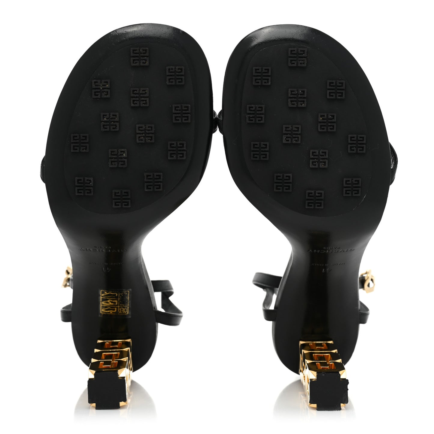 Smooth Nappa G Cube 85mm Sandals 41 Black