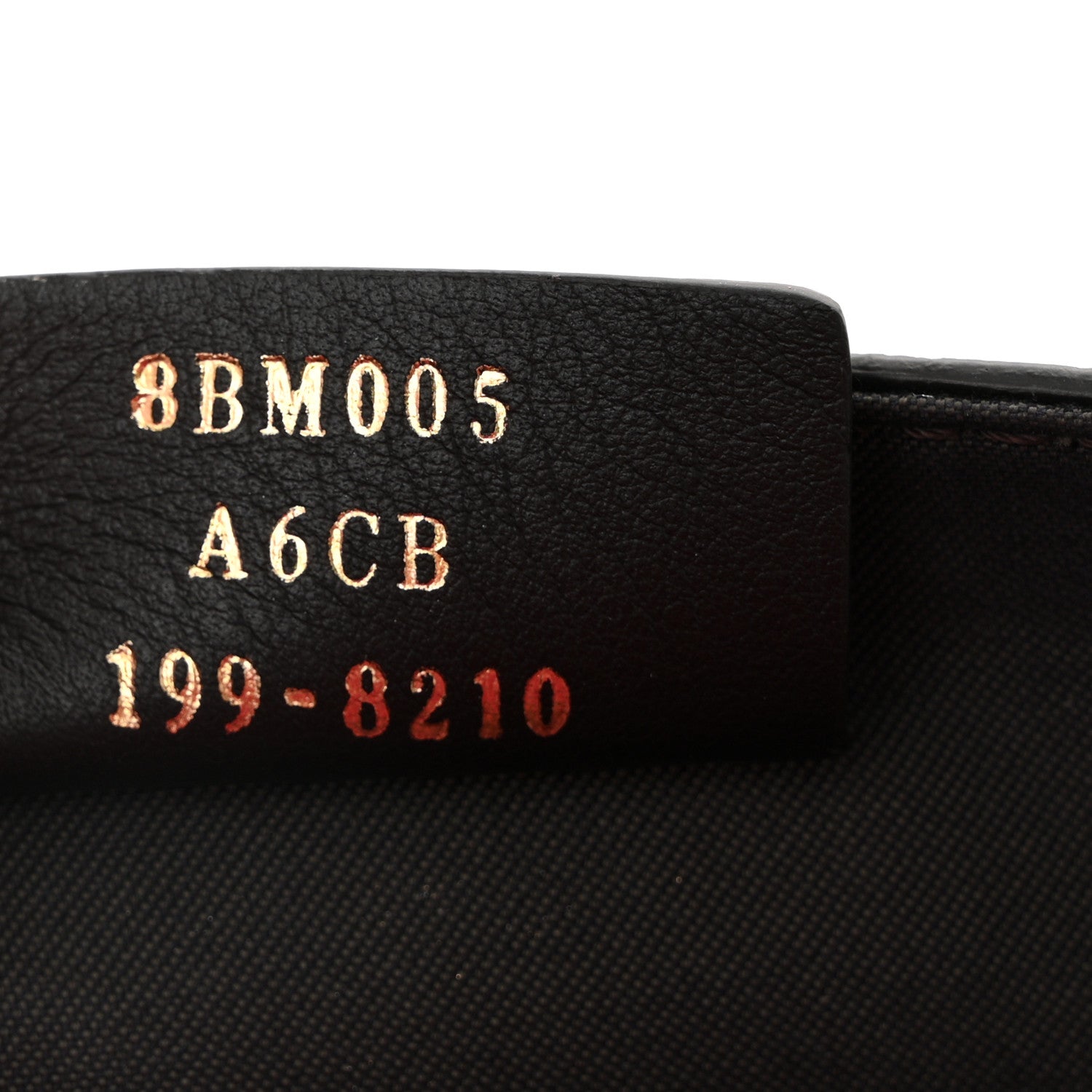 Fendi Vitello Cruise F is Fendi Bi-Color FF 1974 Embossed Envelope Belt Bag Maya Black Fragola 7 of 10