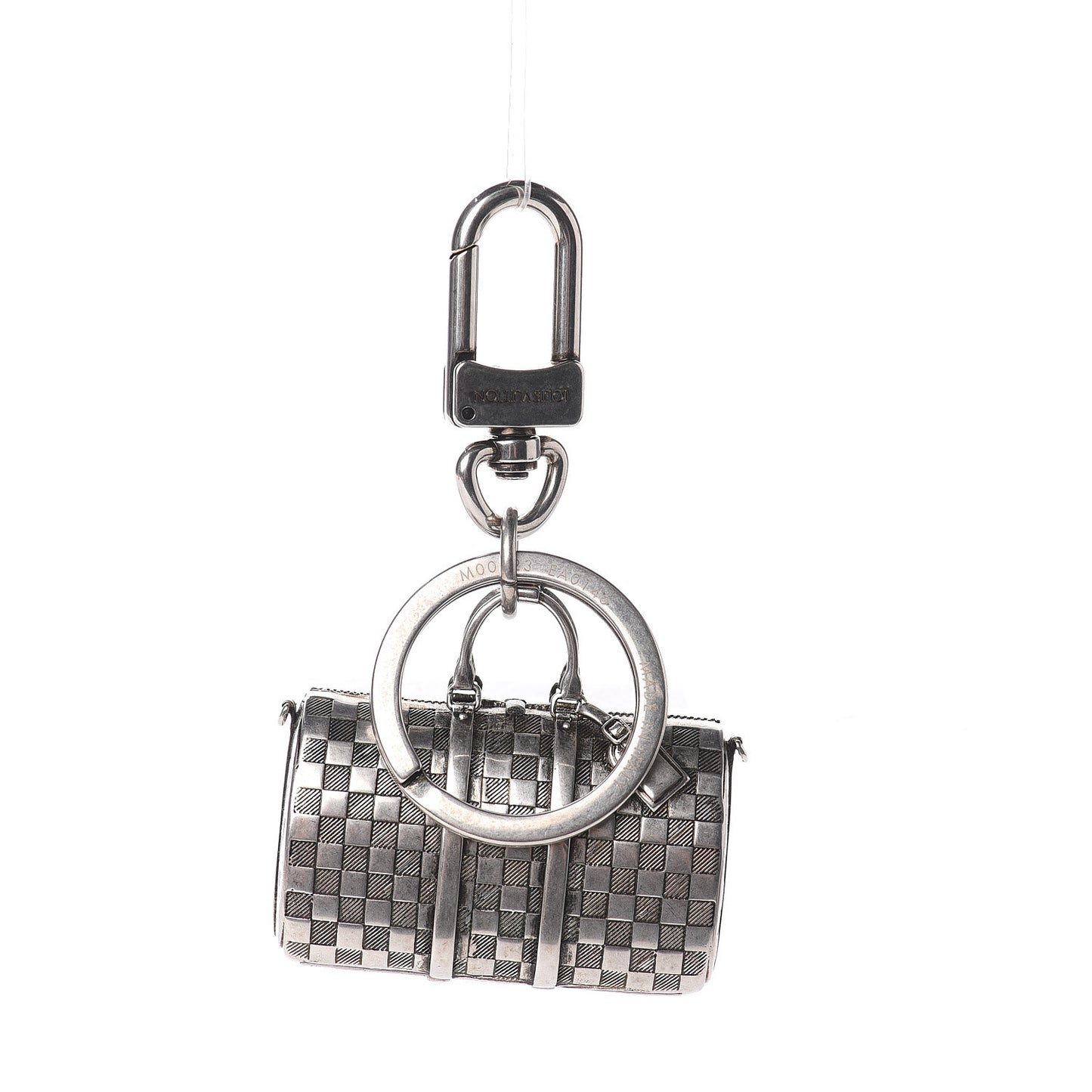 Brushed Palladium The Keepall Key Holder Bag Charm