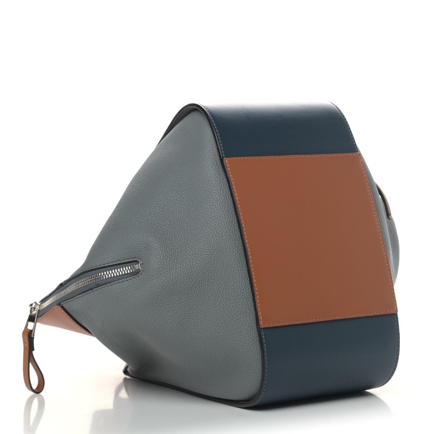 Loewe Calfskin Small Hammock Shoulder Bag Steel Blue Tan 3 of 5