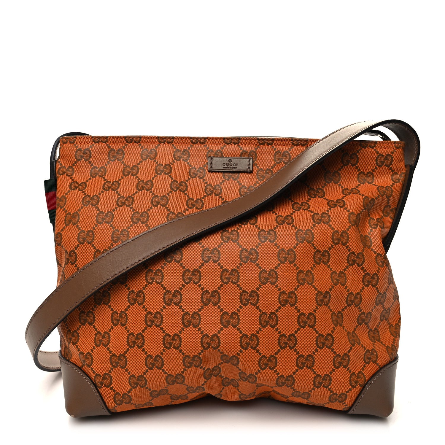 Gucci Monogram Messenger Bag Burnt Orange 1 of 11