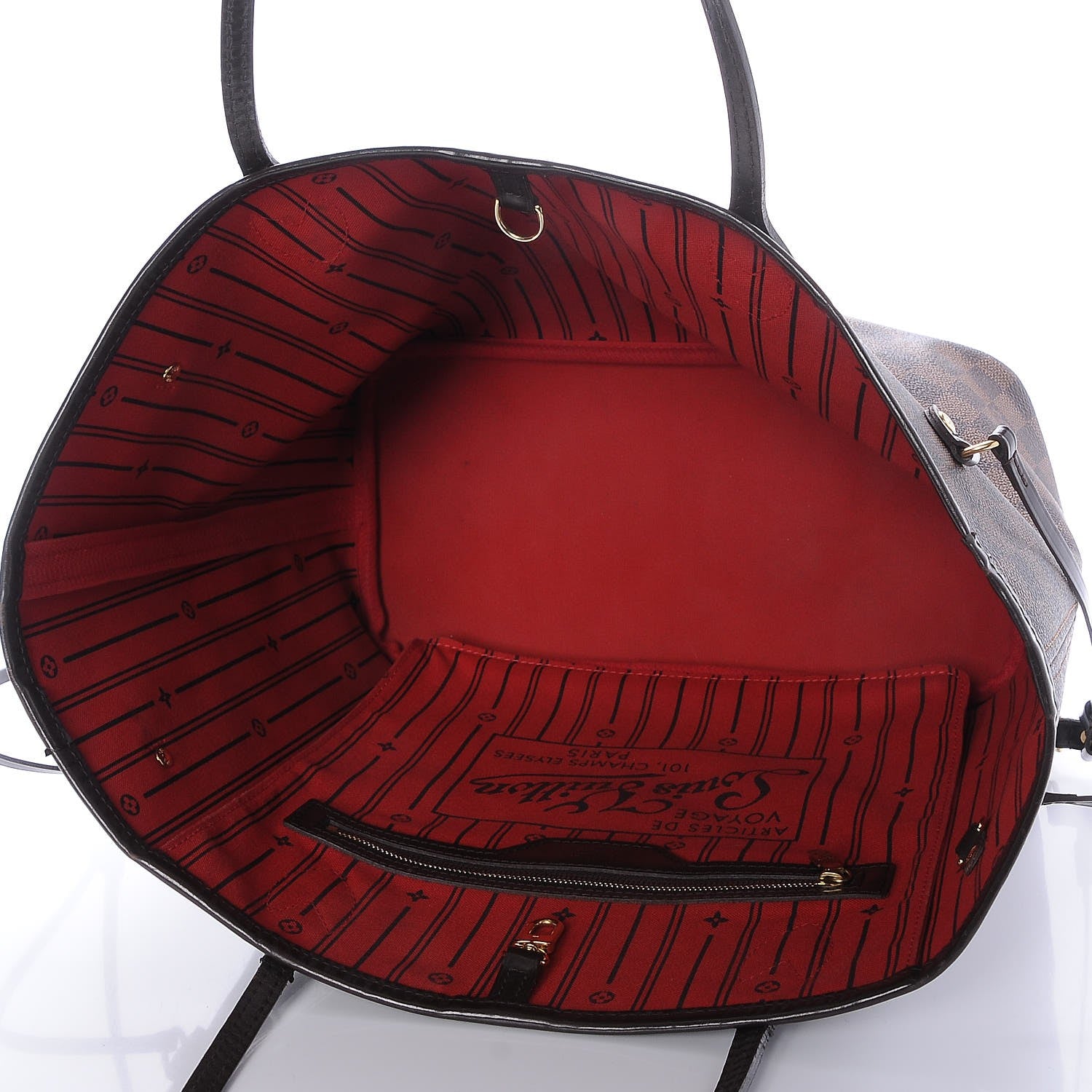 Louis Vuitton Damier Ebene Neverfull MM 5 of 9